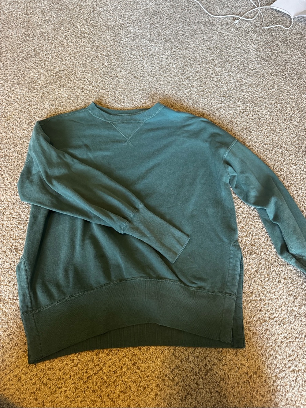 Abercrombie & Fitch Green Crewneck Sweatshirt